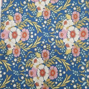 2yds 44"W Tilda Jubilee Collection Anemone Blue 100551 Floral Cotton Fabric